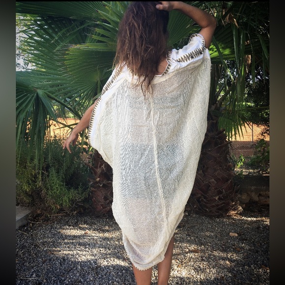 Open sleeve kimono made with cotton and all natural materials - Picture 6 of 11